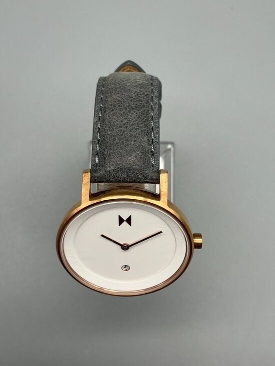MVMT Signature II Watch Women 34mm Rose Gold Tone Leather Date New Battery main image 8